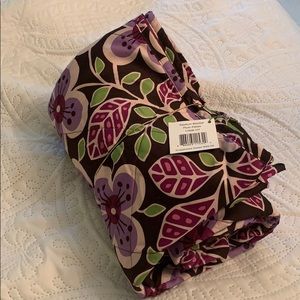 Vera Bradley Retired Plum Petals Stadium Blanket